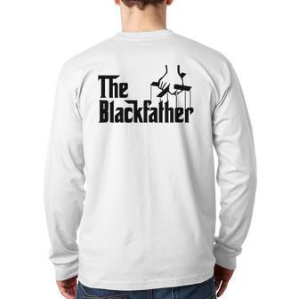 The Black Father Dope Black Dad Back Print Long Sleeve T-shirt | Mazezy