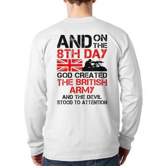 The British Army Veteran Army Back Print Long Sleeve T-shirt | Mazezy AU