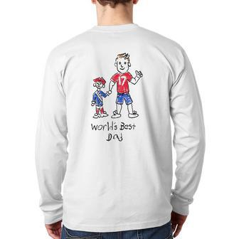 Buffalo World's Best Dad Back Print Long Sleeve T-shirt | Mazezy