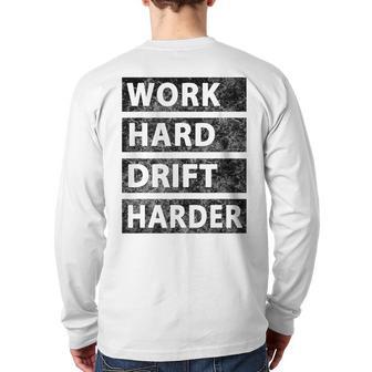 Car Drifting Tokyo Jdm Drift Back Print Long Sleeve T-shirt - Monsterry