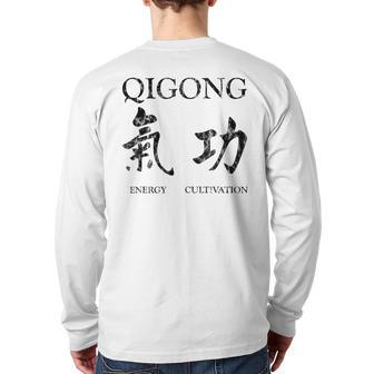 Chigong Tai Chi Qigong Back Print Long Sleeve T-shirt - Monsterry