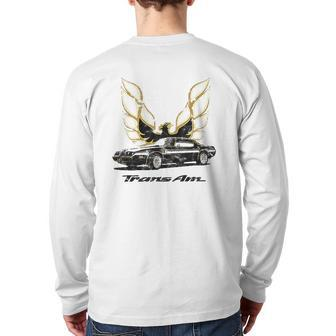 Classic Old School Muscle Car Classic Vintage American Car Back Print Long Sleeve T-shirt | Mazezy