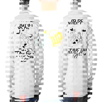 Cute Dad And Son Our First Fathers Day Together 2023 Back Print Long Sleeve T-shirt | Mazezy
