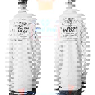 Dad Bod King Of Beer Best Friend Best Coach Best Mechanic And Problem Solver World's Best Farter I Mean Father Back Print Long Sleeve T-shirt | Mazezy