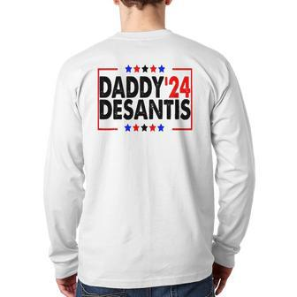 Daddy'24 Desantis Make America Florida Back Print Long Sleeve T-shirt | Mazezy