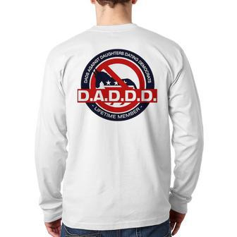 Dads Against Daughters Dating Democrats V2 Back Print Long Sleeve T-shirt | Mazezy