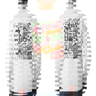 Dance Like Frosty Shine Rudolph Give Santa Love Like Jesus Back Print Long Sleeve T-shirt - Seseable