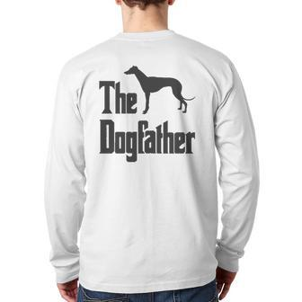The Dogfather Greyhound Dog Idea Classic Back Print Long Sleeve T-shirt | Mazezy