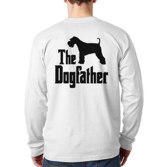 The Dogfather Miniature Schnauzer Dog Idea Classic Back Print Long Sleeve T-shirt | Mazezy