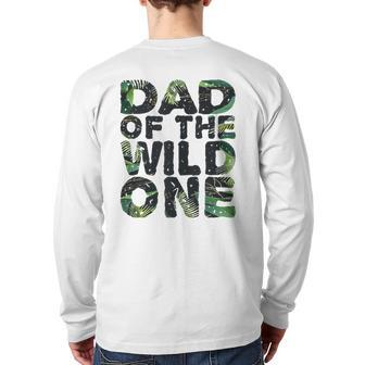 Matching Family Jungle Dad Of The Wild One Back Print Long Sleeve T-shirt | Mazezy