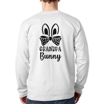 Grandpa Bunny Back Print Long Sleeve T-shirt | Mazezy