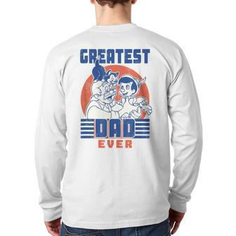 Greatest Dad Ever No Lie Pinocchio And Geppetto Back Print Long Sleeve T-shirt | Mazezy