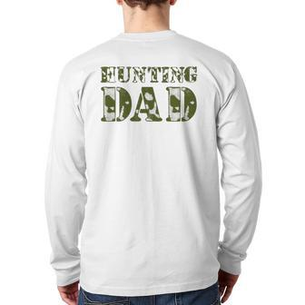 I'm Raising My Hunting Buddy For Hunting Dad's Apparel Back Print Long Sleeve T-shirt | Mazezy