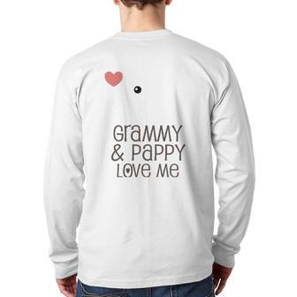 Kids Grammy And Pappy Love Me Back Print Long Sleeve T-shirt | Mazezy