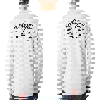 Los Angeles La Sneakers Lover Back Print Long Sleeve T-shirt - Monsterry