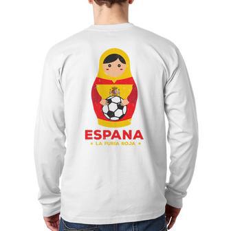 Matryoshka Spain 2018 Dolls Espana Team Back Print Long Sleeve T-shirt - Monsterry UK