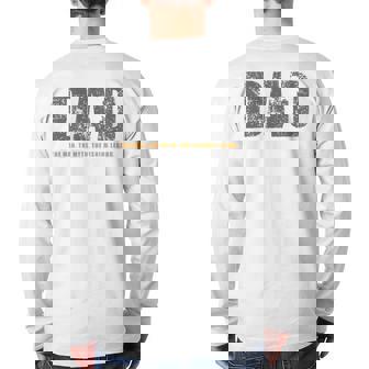 Mens Fishing Dad Fishing Lover Back Print Long Sleeve T-shirt | Mazezy