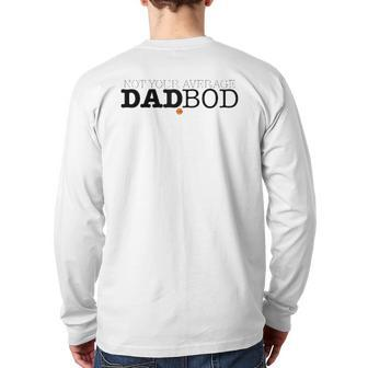 Mens Not Your Average Dadbod Raglan Baseball Tee Back Print Long Sleeve T-shirt | Mazezy DE