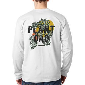 Mens Plant Dad Plant Lover Back Print Long Sleeve T-shirt | Mazezy