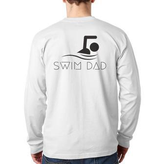 Mens Swim Dad Inspirational Swimming Quote Back Print Long Sleeve T-shirt | Mazezy