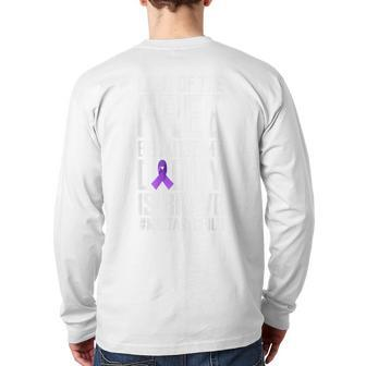 Military Child Month Purple Up Free Brave Dad Pride T Back Print Long Sleeve T-shirt | Mazezy