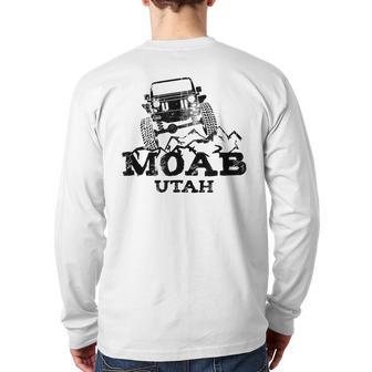 Moab Utah Off Roading 4X4 Souvenir Back Print Long Sleeve T-shirt - Monsterry DE