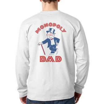 Monopoly Dad Father's Day Back Print Long Sleeve T-shirt | Mazezy
