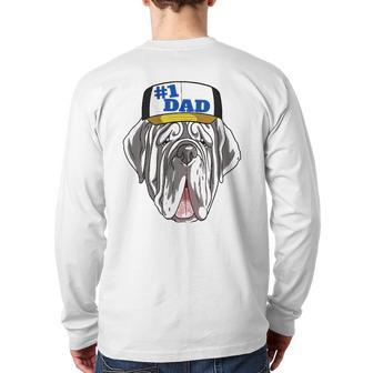 Neapolitan Mastiff 1 Dad Father's Day Back Print Long Sleeve T-shirt | Mazezy