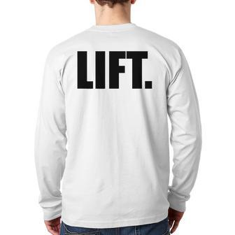 Official 1700Lb Total Club Powerlifting Fitness Back Print Long Sleeve T-shirt | Mazezy