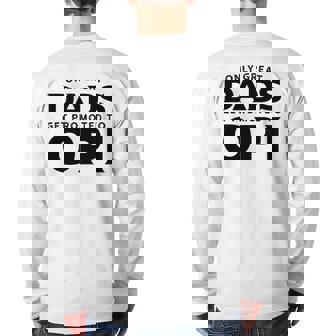 Opi Only Great Dads Get Promoted To Opi Back Print Long Sleeve T-shirt | Mazezy