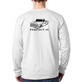 Perfect 10 Muscle Car Back Print Long Sleeve T-shirt | Mazezy