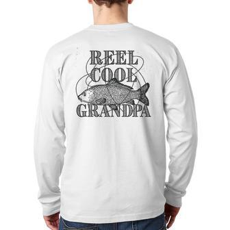 Reel Cool Grandpa Back Print Long Sleeve T-shirt | Mazezy