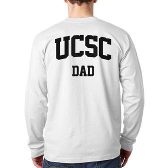Ucsc Dad Arch Vintage College Athletic Sports Back Print Long Sleeve T-shirt | Mazezy