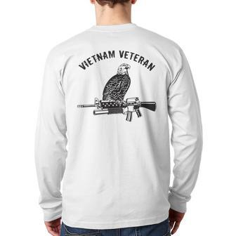 Us Army Us Navy Us Air Force Vietnam Veteran Back Print Long Sleeve T-shirt | Mazezy
