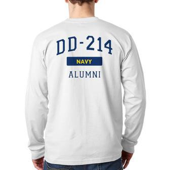Us Navy Dd214 Veteran Military Alumni Dd214 Back Print Long Sleeve T-shirt | Mazezy