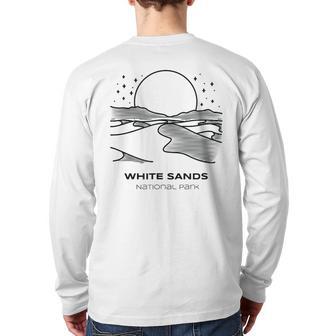 Vintage White Sands National Park Hike Back Print Long Sleeve T-shirt - Monsterry CA