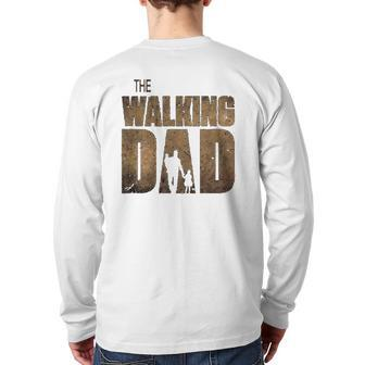 The Walking Dad Father's Day Tee Back Print Long Sleeve T-shirt | Mazezy