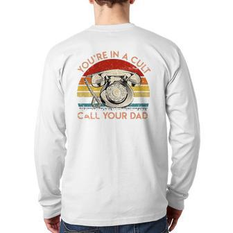 You're In A Cult Call Your Dad Essential Back Print Long Sleeve T-shirt | Mazezy