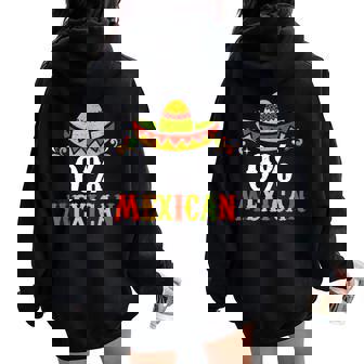 0 Mexican Cinco De Mayo Fiesta Sombrero Kid Women Oversized Hoodie Back Print | Mazezy