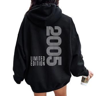 19 Year Old Boy Girl Idea 19 Birthday Limited Edition Women Oversized Hoodie Back Print - Thegiftio UK