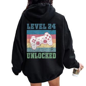 24Th Birthday Son 24 Year Old Daughter Women Women Oversized Hoodie Back Print - Seseable