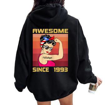 31 Years Old For Retro Vintage 1993 Awesome Since 1993 Women Oversized Hoodie Back Print - Monsterry UK