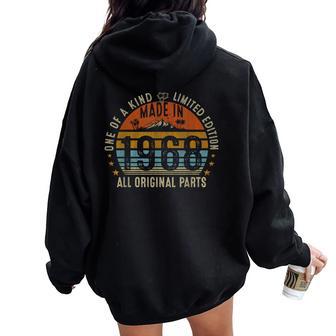 56Th Birthday Vintage 1968 Original Parts Women Oversized Hoodie Back Print - Monsterry CA