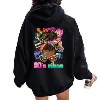90’S Vibes 90S Outfit For & 90’S Hip Hop Party Women Oversized Hoodie Back Print - Monsterry DE
