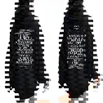On Back I'm Very Vulnerable Right Now Goth Girls Women Oversized Hoodie Back Print - Thegiftio