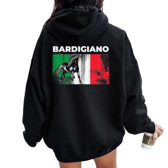 Bardigiano Italian Horse Women Oversized Hoodie Back Print - Monsterry AU