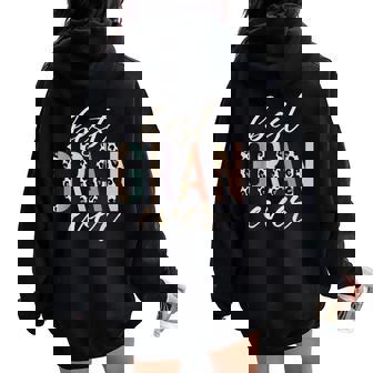 Best Gran Ever Leopard Print Mother's Day Women Oversized Hoodie Back Print - Thegiftio UK