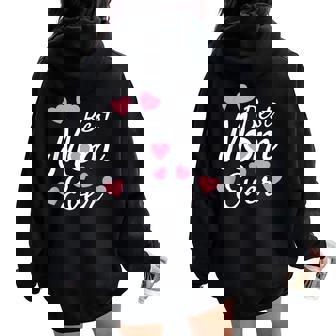 Best Mom Ever Mother's Day Present Mom Cute Women Oversized Hoodie Back Print | Mazezy