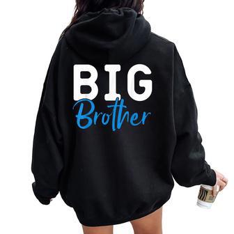 Big Brother Big Brother Little Sister Matching Women Oversized Hoodie Back Print - Thegiftio UK
