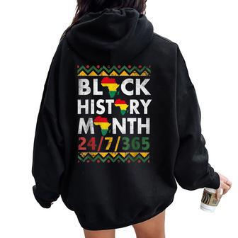 Black History Month African American Proud Men Women Oversized Hoodie Back Print | Mazezy DE